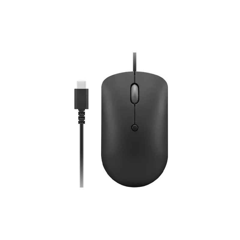 Lenovo GY51D20875 mouse Ufficio Ambidestro USB tipo-C Ottico 2400 DPI