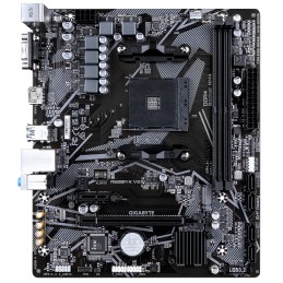 GIGABYTE Scheda madre A520M K V2 - Supporta CPU AMD Ryzen serie 5000 AM4, fino a 5100MHz DDR4 (OC), PCIe Gen3 x4 M.2, LAN GbE,