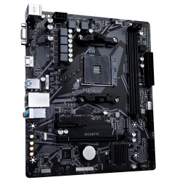 GIGABYTE Scheda madre A520M K V2 - Supporta CPU AMD Ryzen serie 5000 AM4, fino a 5100MHz DDR4 (OC), PCIe Gen3 x4 M.2, LAN GbE,