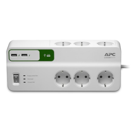 APC PM6U-GR protezione da sovraccarico Bianco 6 presa(e) AC 230 V 2 m