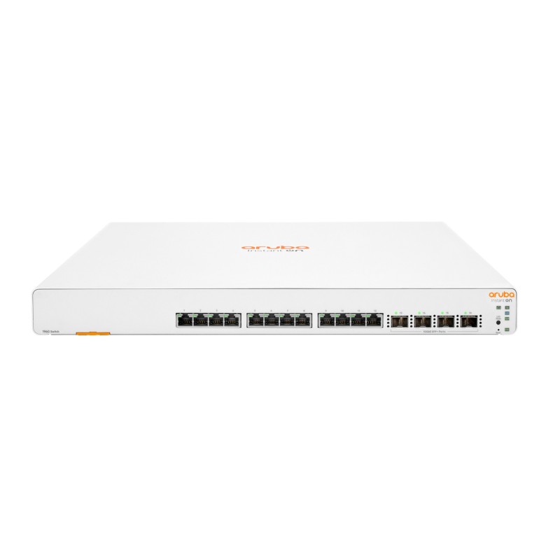 HPE Aruba Networking Aruba Instant On 1960 12XGT 4SFP+ Gestito L2+ 10G Ethernet (100 1000 10000) 1U Bianco