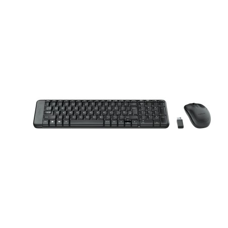 Logitech Wireless Combo MK220 tastiera Mouse incluso Ufficio RF Wireless QWERTY Greco Nero