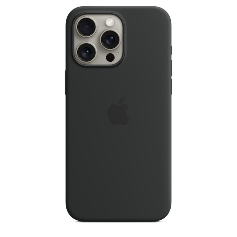 Apple Custodia MagSafe in silicone per iPhone 15 Pro Max - Nero Apple Custodia MagSafe in silicone per iPhone 15 Pro Max - Nero