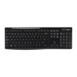 Logitech Wireless Keyboard K270 tastiera Universale RF Wireless QWERTY Inglese UK Nero