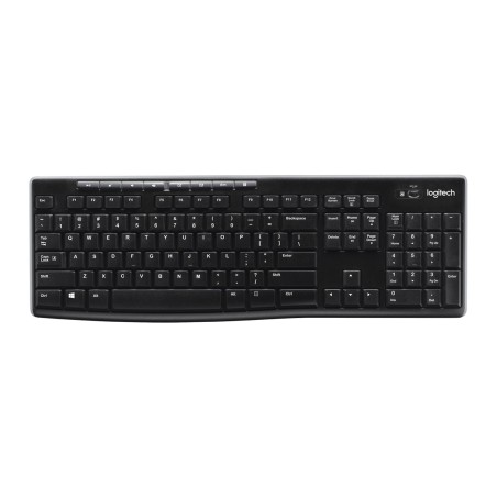 Logitech Wireless Keyboard K270 tastiera Universale RF Wireless QWERTY Inglese UK Nero