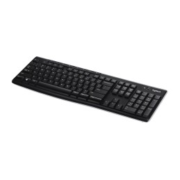 Logitech Wireless Keyboard K270 tastiera Universale RF Wireless QWERTY Inglese UK Nero