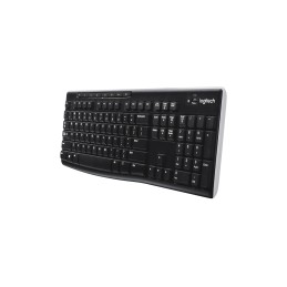 Logitech Wireless Keyboard K270 tastiera Universale RF Wireless QWERTY Inglese UK Nero