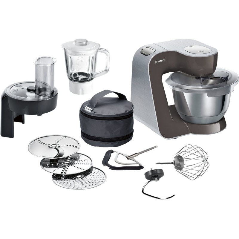 Bosch MUM58A20 robot da cucina 1000 W 3,9 L Antracite, Argento