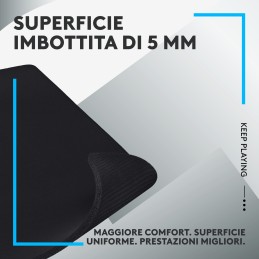 Logitech G G740 Tappetino per mouse per gioco da computer Nero