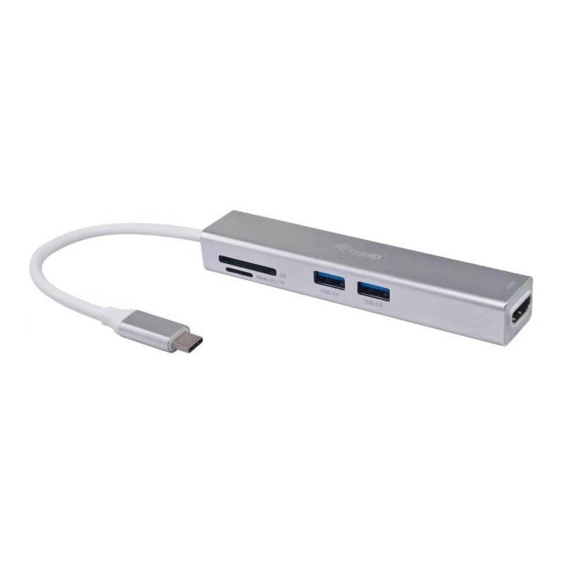 Equip 133480 replicatore di porte e docking station per laptop USB 3.2 Gen 1 (3.1 Gen 1) Type-C Argento Equip 133480 replicatore di porte e docking station per laptop USB 3.2 Gen 1 (3.1 Gen 1) Type-C Argento