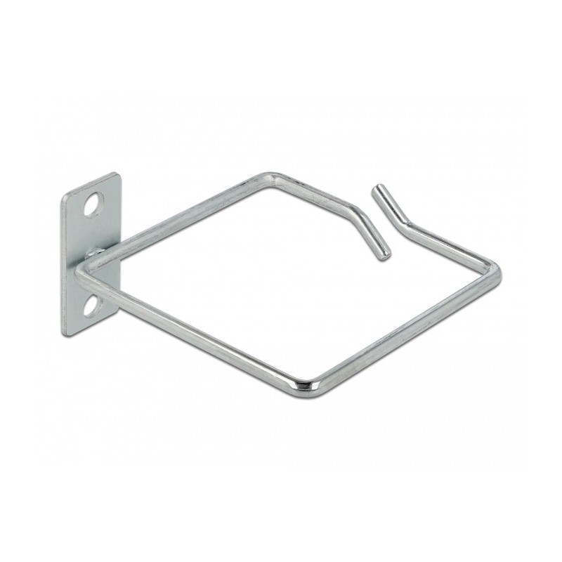 DeLOCK Supporto per cavi 80 x 80 mm con piastra di montaggio sfalsata lateralmente in metallo