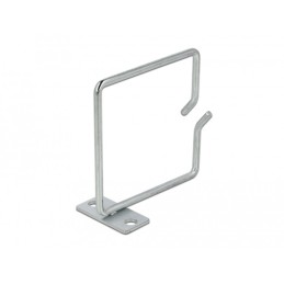 DeLOCK Supporto per cavi 80 x 80 mm con piastra di montaggio sfalsata lateralmente in metallo