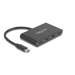 DeLOCK Hub USB 3.2 Gen 1 USB Type-C con 3 x USB Type-C femmina + 1 x USB Type-C PD 100 Watt