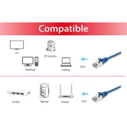 Equip 605537 cavo di rete Blu 0,5 m Cat6 S FTP (S-STP)