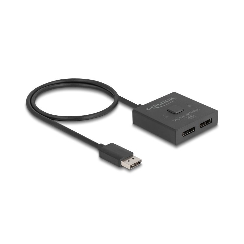 DeLOCK DisplayPort Switch 2 a 1 bidirezionale da 8K