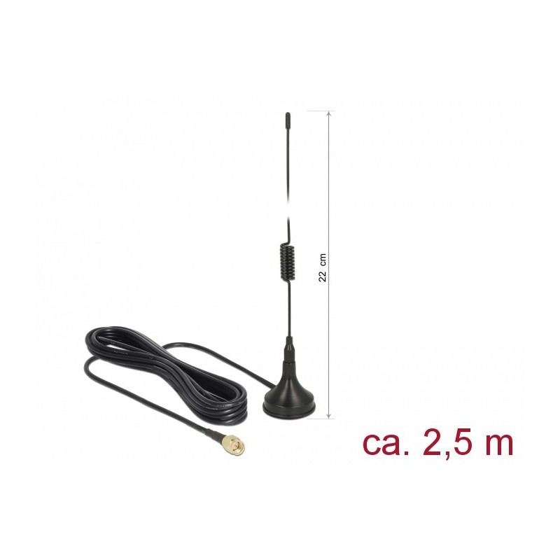 DeLOCK 89613 antenna televisiva Esterno Mono 1,5 dB