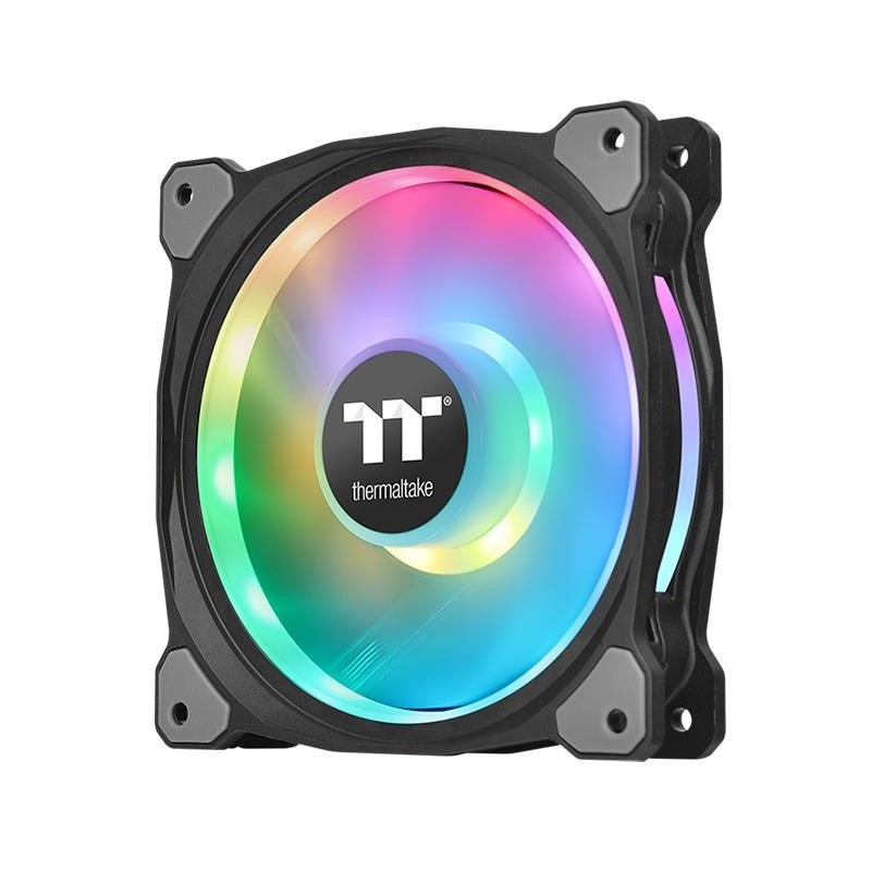 Thermaltake Riing Duo 14 LED RGB Premium Edition Case per computer Ventilatore Nero