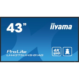 iiyama ProLite Pannello piatto per segnaletica digitale 108 cm (42.5") LCD Wi-Fi 500 cd m² 4K Ultra HD Nero Processore