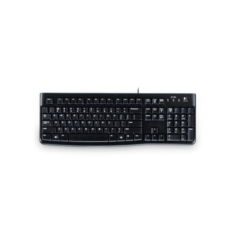 Logitech Keyboard K120 for Business tastiera Ufficio USB QWERTY Italiano Nero