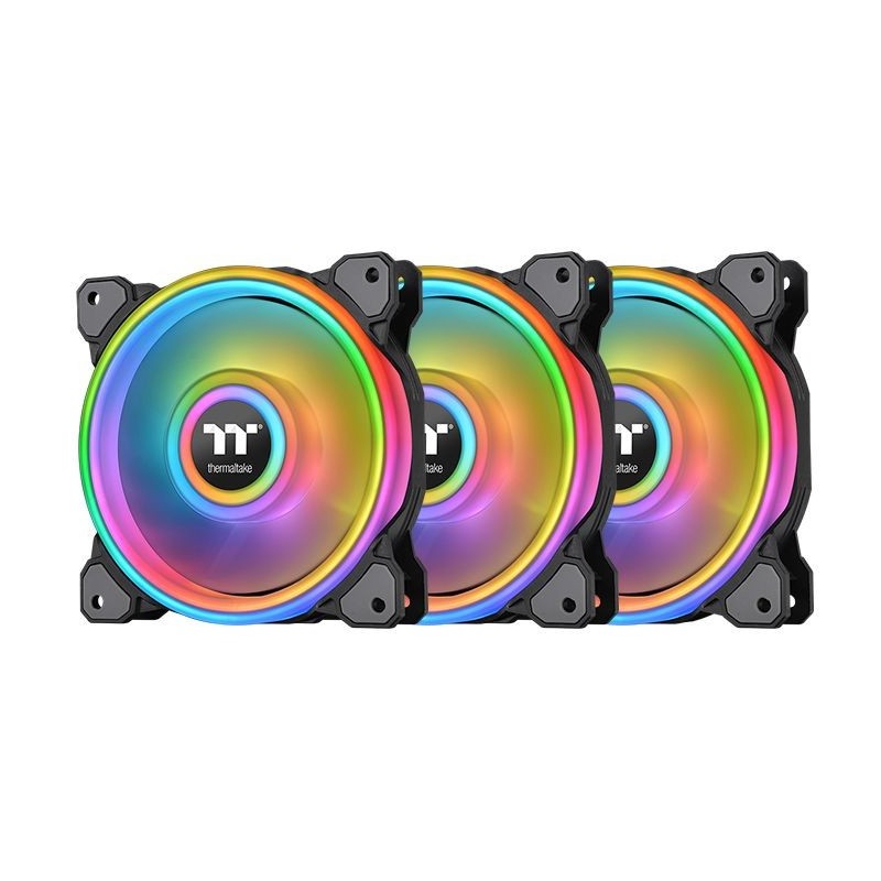 Thermaltake Riing Quad 12 RGB Case per computer Ventilatore 12 cm Nero