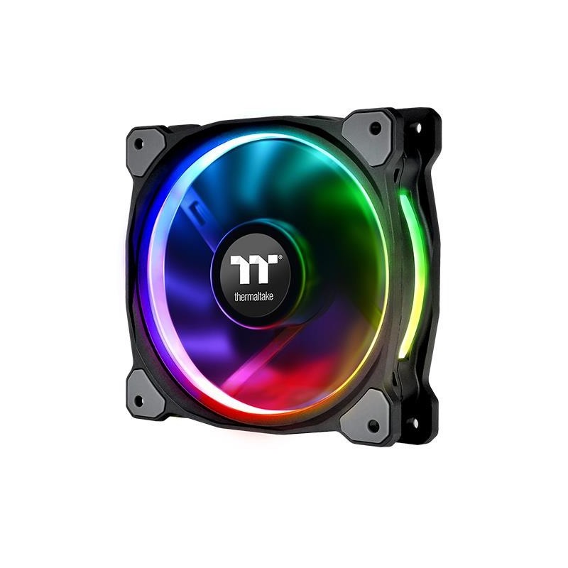 Thermaltake CL-F076-PL12SW-A sistema di raffreddamento per computer Case per computer Ventilatore 12 cm Nero