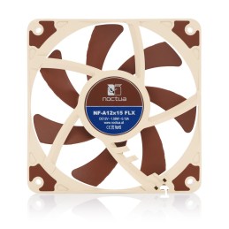 Noctua NF-A12x15 FLX Case per computer Ventilatore 12 cm Beige, Marrone