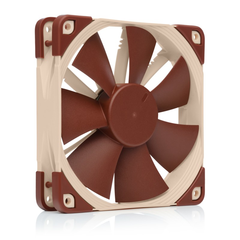 Noctua NF-F12 Case per computer Ventilatore 12 cm Beige, Marrone