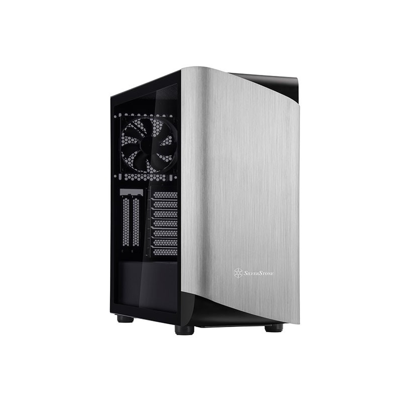 Silverstone SETA A1 Midi Tower Nero, Argento