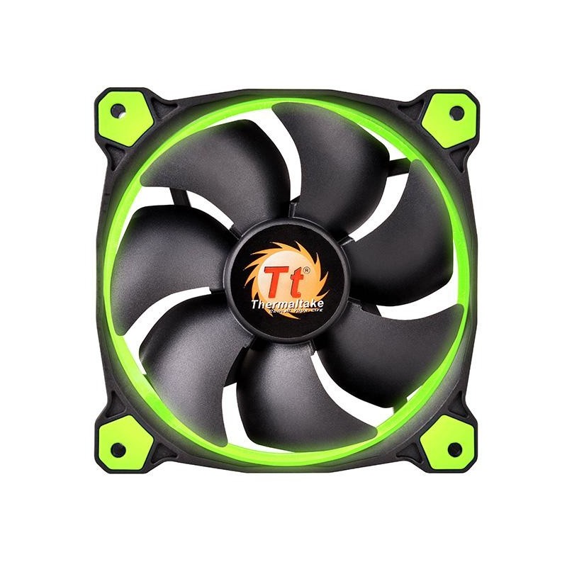 Thermaltake Riing 12 Case per computer Ventilatore 12 cm Nero, Verde