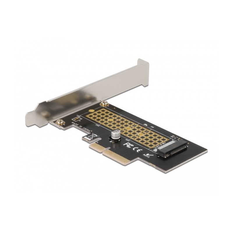 DeLOCK Scheda PCI Express x4 per 1 x NVMe M.2 Key M interno 80 mm - Fattore di forma a basso profilo