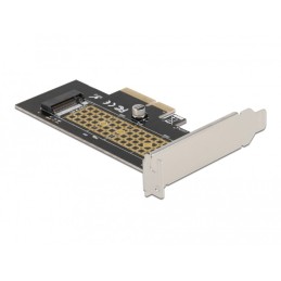 DeLOCK Scheda PCI Express x4 per 1 x NVMe M.2 Key M interno 80 mm - Fattore di forma a basso profilo