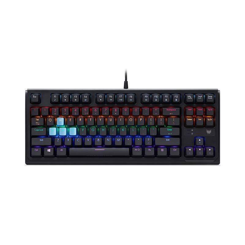 Acer Predator Aethon 301 TKL tastiera Gaming USB QWERTY Inglese Nero