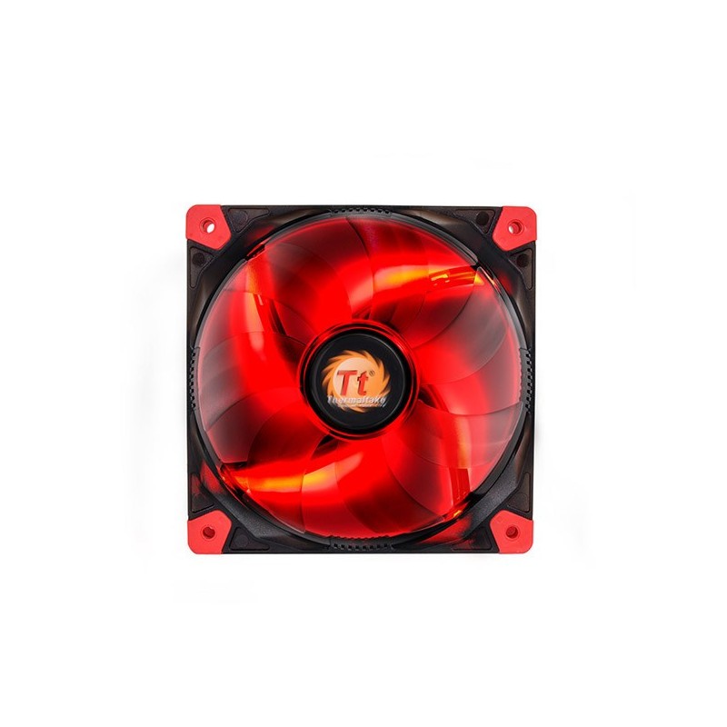 Thermaltake Luna 12 LED Re Case per computer Ventilatore 12 cm Nero, Rosso, Trasparente