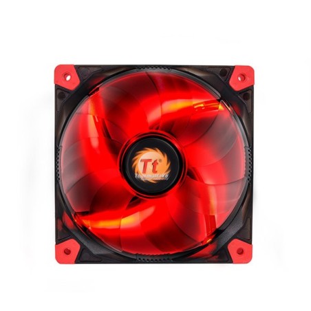 Thermaltake Luna 12 LED Re Case per computer Ventilatore 12 cm Nero, Rosso, Trasparente