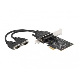 DeLOCK Scheda PCI Express x1 a 2 x Seriale RS-422 485 con protezione ESD 15 kV