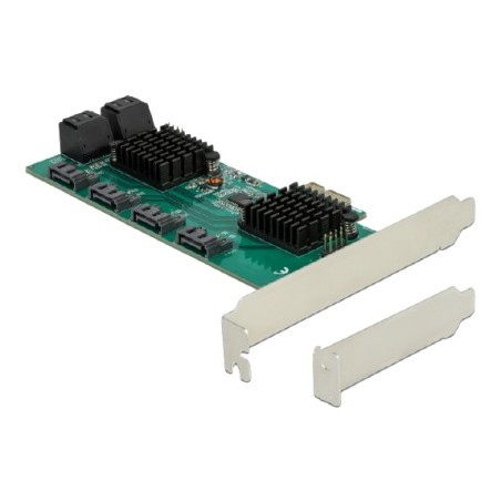 DeLOCK Scheda PCI Express x1 SATA a 8 porte - Fattore di forma a basso profilo