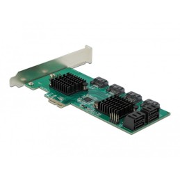 DeLOCK Scheda PCI Express x1 SATA a 8 porte - Fattore di forma a basso profilo