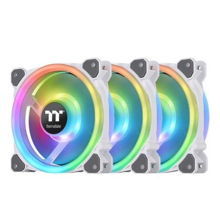 Thermaltake Riing Trio 12 RGB Radiator Fan White TT Premium Edition Universale Ventilatore 12 cm Bianco 3 pz