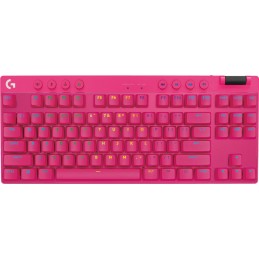 Logitech G PRO X TKL tastiera Gaming RF senza fili + Bluetooth QWERTZ Tedesco Magenta