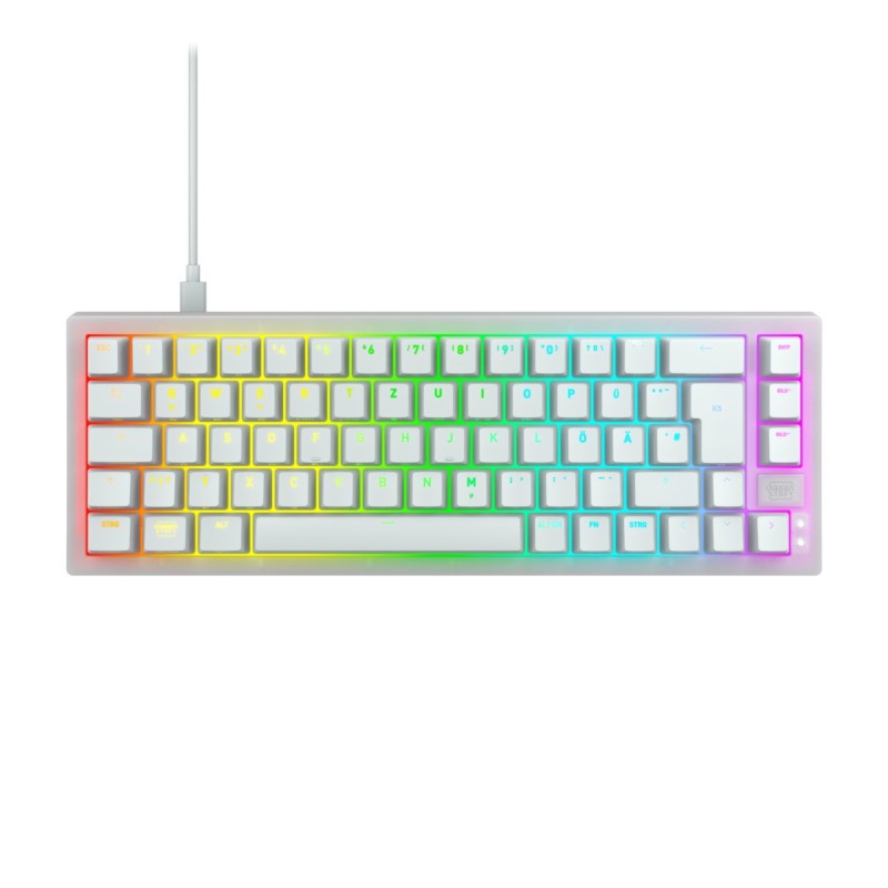 CHERRY K5V2 Compact tastiera Gaming USB QWERTZ Tedesco Bianco