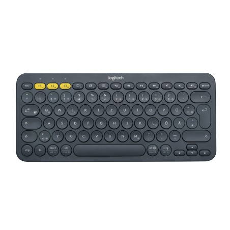 Logitech K380 Multi-Device tastiera Universale Bluetooth QWERTZ Tedesco Grigio