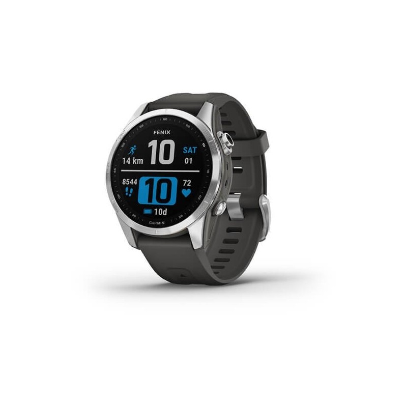 Garmin fenix 7S 3,05 cm (1.2") MIP 42 mm Digitale 240 x 240 Pixel Touch screen Argento Wi-Fi GPS (satellitare)