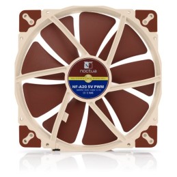 Noctua NF A20 5V PWM Case per computer Ventilatore 20 cm Beige, Rosso