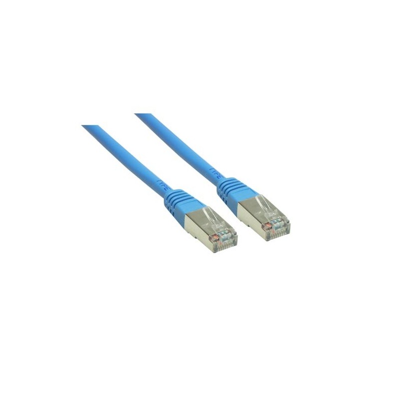 Alcasa 10m Cat6 S FTP cavo di rete Blu SF UTP (S-FTP)