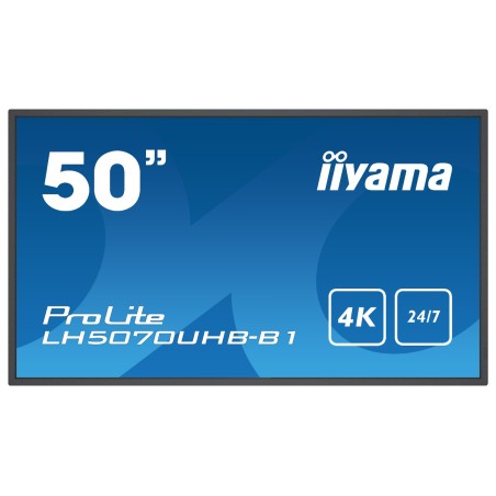 iiyama LH5070UHB-B1 visualizzatore di messaggi Pannello piatto per segnaletica digitale 125,7 cm (49.5") VA 700 cd m² 4K Ultra