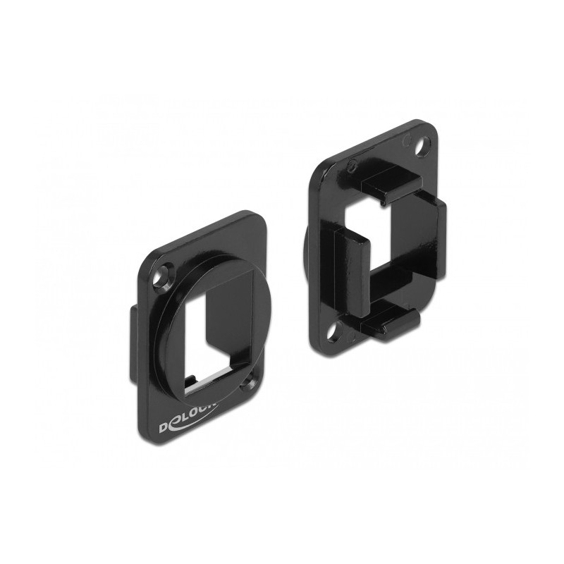 DeLOCK Supporto Keystone a 1 porta per tipo D metallo