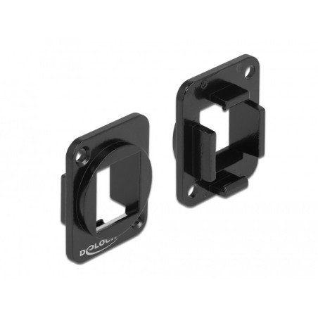 DeLOCK Supporto Keystone a 1 porta per tipo D metallo