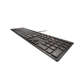 CHERRY KC 6000 Slim tastiera Universale USB AZERTY Belga Nero