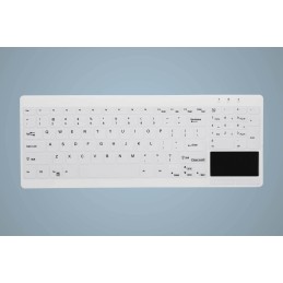 Active Key AK-C7412 tastiera Industriale USB Francese Bianco