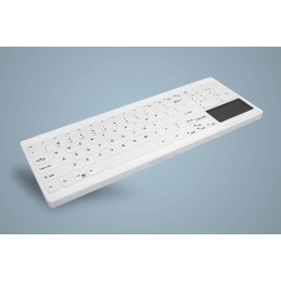 Active Key AK-C7412 tastiera Industriale USB Francese Bianco